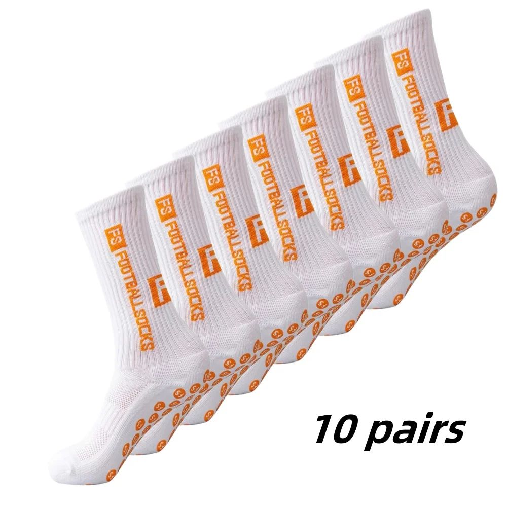 

10 Pairs Non Slip Grip Socks for Men Women Football Basketball Baseball Rugby Soccer Cycling Running Hiking Tennis Skateboard