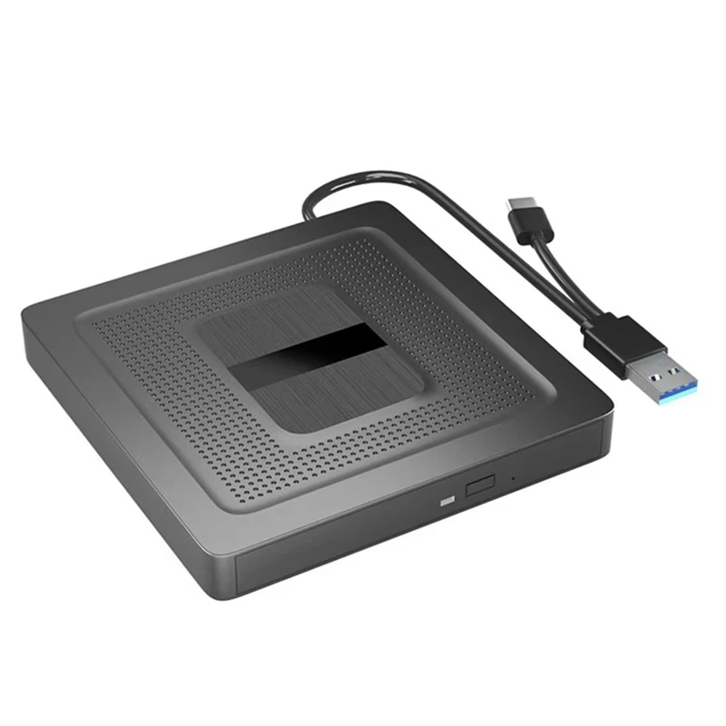 PHILE-2 In 1 External Bluray Drive USB3.0 Type C Portable CD DVD BD Writer Burner Reader Player Optical Drive For PC Laptop