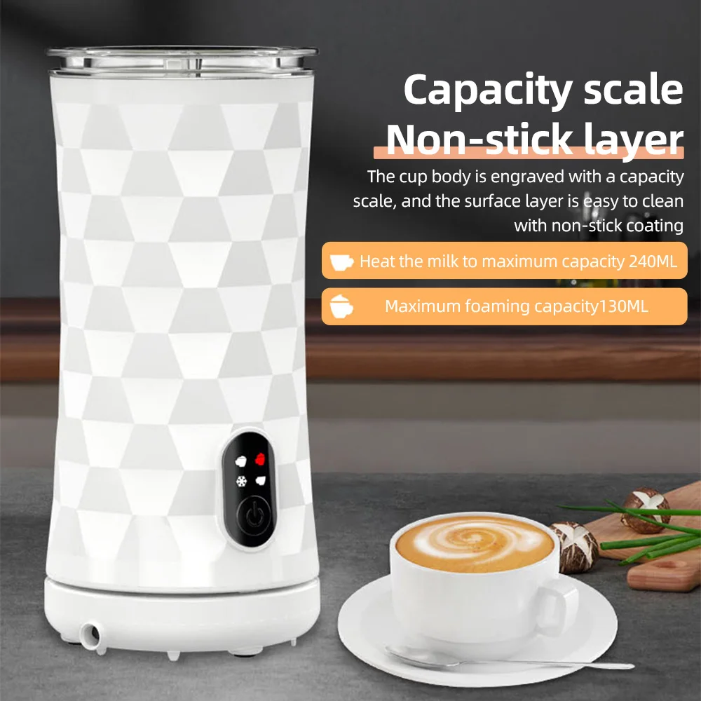 Electric Milk Frother 4-in-1 400W Automatic Hot and Cold Foam Maker and Milk Warmer for Latte / Cappuccinos / Macchiato