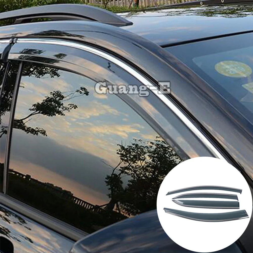 

Body Styling Cover Plastic Window Glass Wind Visor Rain/Sun Guard Vent For Chevrolet Equinox Third GE 2017 2018 2019 2020 2021