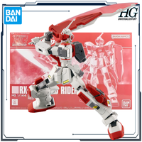 BANDAI Original HG Web-exclusive Version RX-80RR RED RIDER 1/144 Anime Assembly Model Toys Gift for Boys Collectible Ornaments