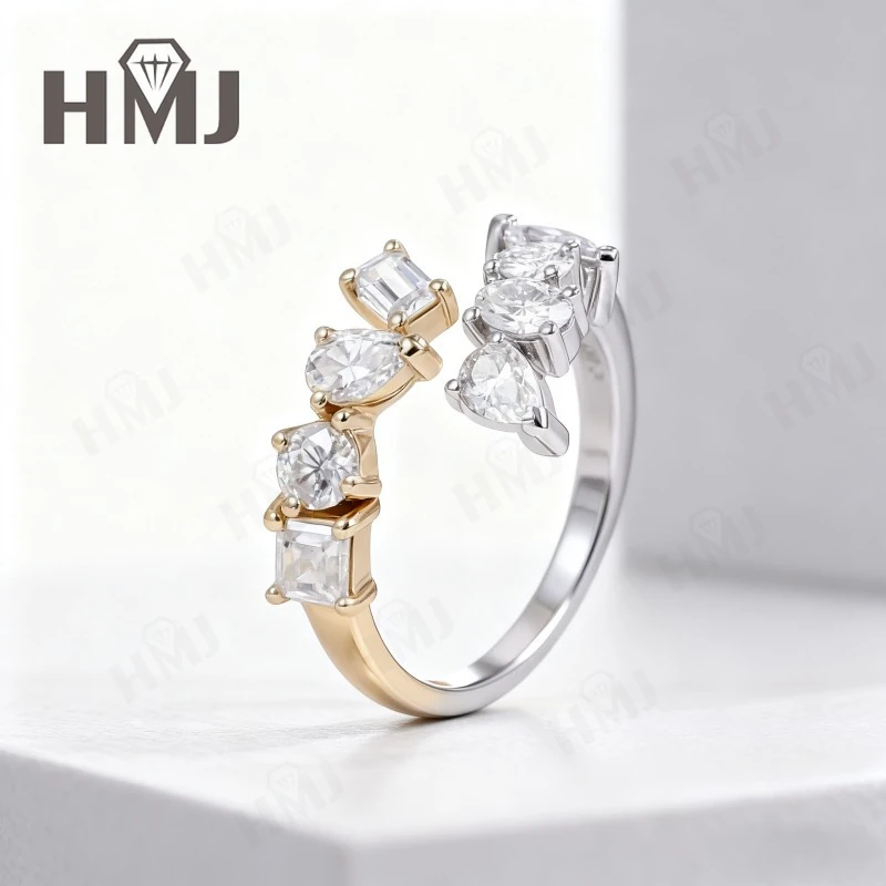 

Кольцо с бриллиантом различных форм, 18-каратное 14-каратное 10-каратное золото, обручальное кольцо для банкета и вечеринки ​ украшения для мужчин и женщин, гипоаллергенные подвески без выцветания