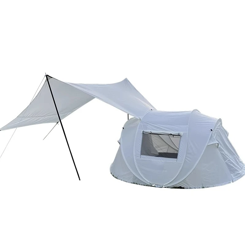 

Automatic outdoor indoor outdoor camping white quick-opening tent thickened camping windproof, rainproof and sunscreen tent
