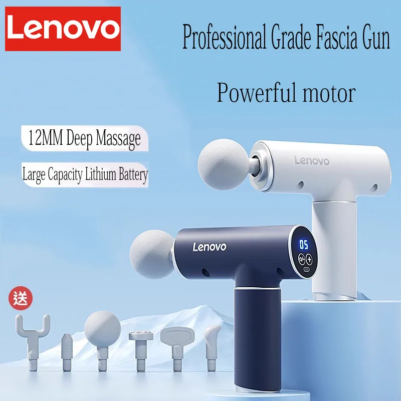 

N2N3 Lenovo Genuine Fascia Gun Large Capacity Lithium Battery Multifunctional Professional Grade Mini Portable Electric Massager