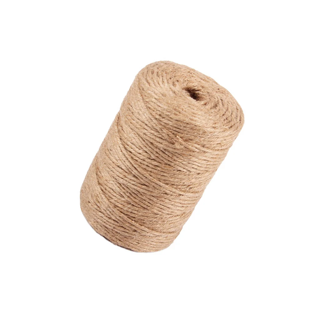 

2Pcs Natural Jute Twine Durable Rope Multipurpose for Crafting Gift Wrap Gardening Decoration 3mm 100 Meters Craft Jute Rope