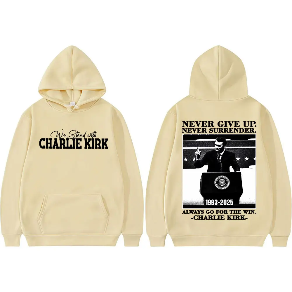 Справедливость для Чарли Кирк Кирк Фрейда Толстовки Harajuku High Street Trend Уличная одежда Большие толстовки для мужчин и женщин Комфортные пуловеры