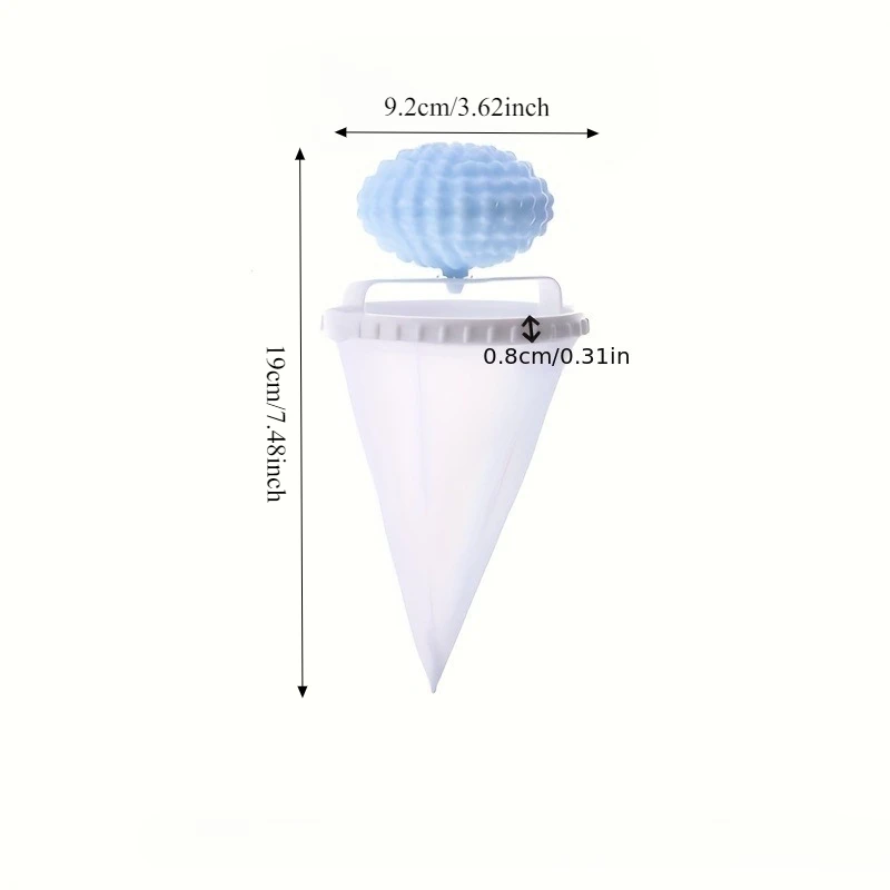 2 pces máquina de lavar coletor de cabelo e bola de limpeza de roupas, dupla limpeza, requer energia-essencial para uso doméstico