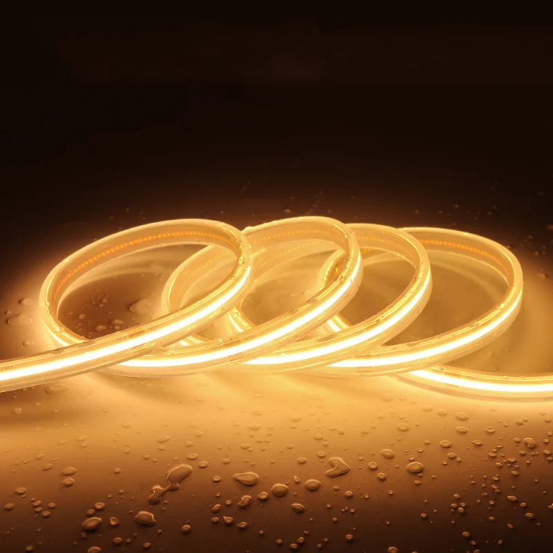 5m COB LED Strip Lights DC12V 24V 480LEDs Flexible Dimmable Tape IP67 Tube Waterproof 3000K/4000K/6000K/Orange camper van Lights