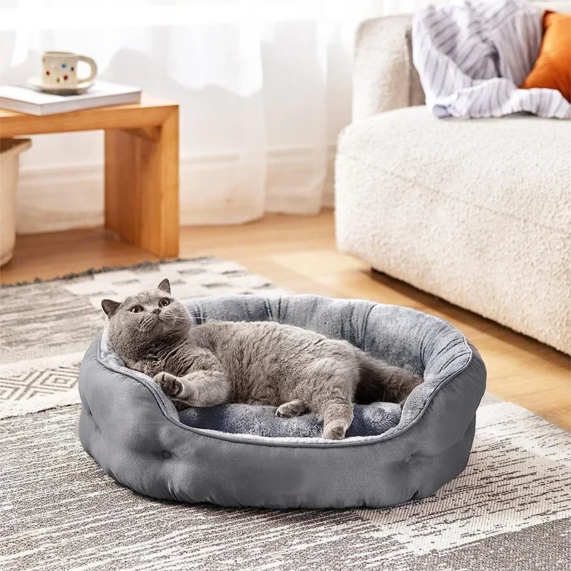 

Dog Bed Cat Bed Pet Nest Velvet with Thickened PP Cotton Dog Cave Bed and Sofa Suitable for Small and Medium-sized Dogs