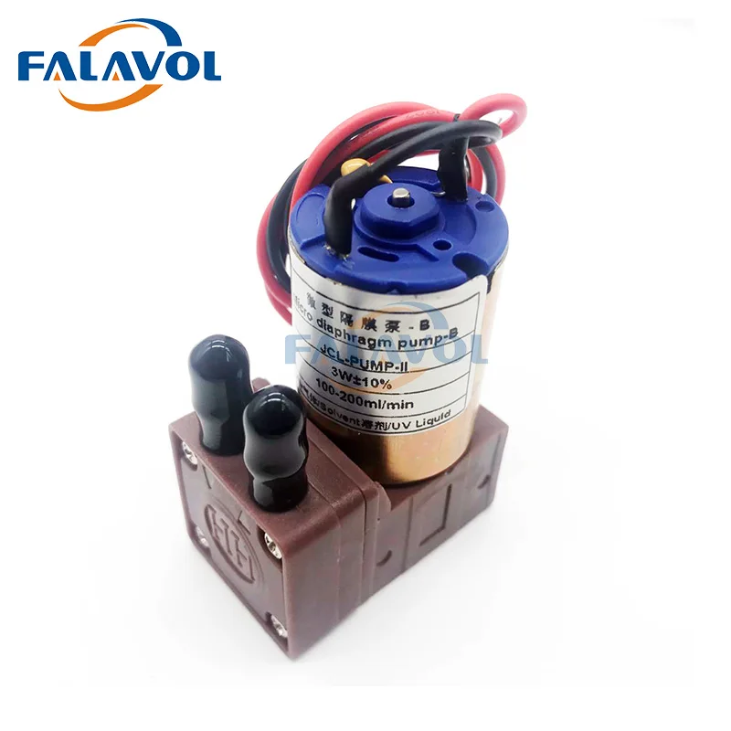 FALAVOL 2pcs Eco Solvent Printer Ink Pump DC24V 3W 100-200ml/min JCL Micro Diaphragm Liquid Pump for Human Allwin