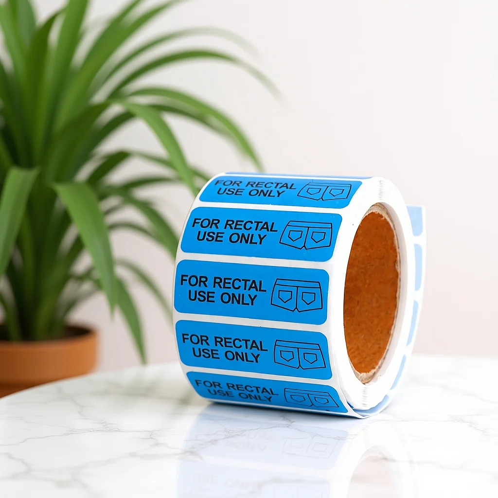 

1 Roll Rectal Use Only Stickers Prank Labels Funny Decals Party Stickers for Doors Walls Laptops Water Bottles