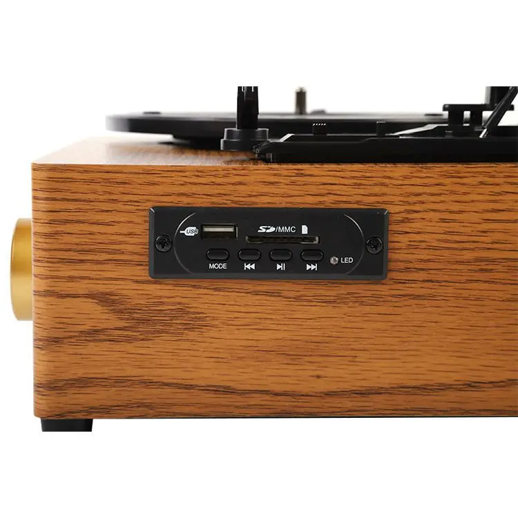 العتيقة جراموفون الفونوغراف القرص الدوار الكلاسيكية الرجعية مشغل تسجيلات من الفينيل 33/45/78 مكبرات صوت ستيريو نظام الهاتف المحمول #5