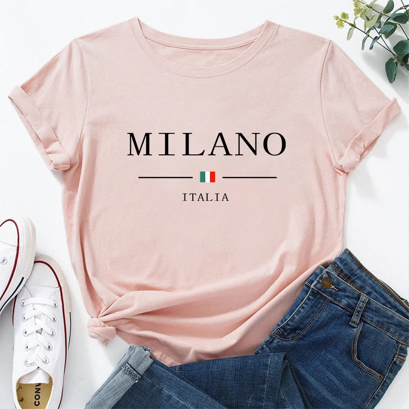 

Daily Fashion Casual Hot Sales Summer Women's Cotton Loose T-shirt Short Sleeve Comfortable Outdoors Jogging High Quality Simple