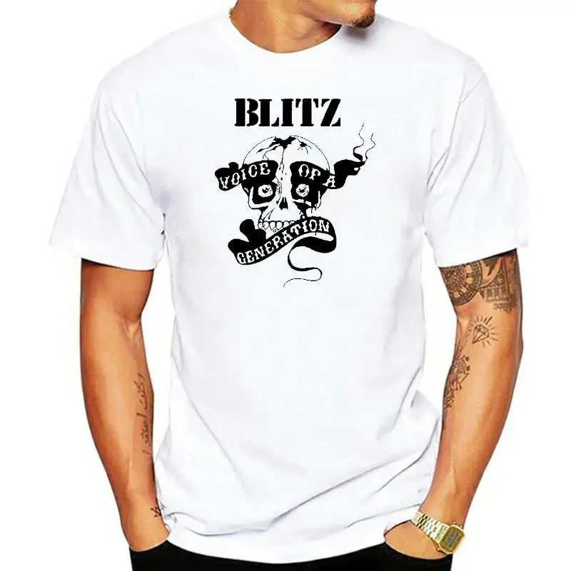 the Blitz T shirt screen print short sleeve shirt cotton men t shirt