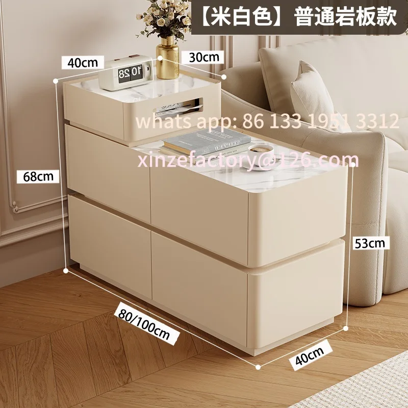 Sofa light luxury side cabinet Smart side living room Multifunctional coffee table Internet celebrity locker Home