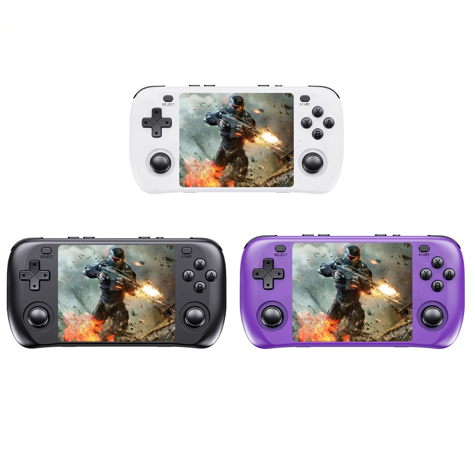 شاشة 3.5 بوصة IPS ريترو لـ PSP Arcade لجيب محمول GBA شعار مخصص مشغل فيديو ريترو وحدة تحكم ألعاب محمولة باليد