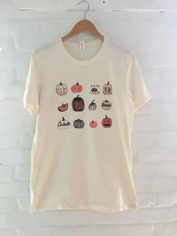 Pumpkin T Shirt Halloween Screen PrinT Foodie Clothing Soft Style