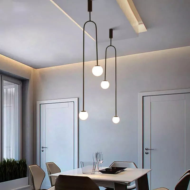 Modern Glass Ball Pendant Lighting For Bedroom/Hotel Nordic Gold Pendant Lamp /Hanging Lights Art Deco Pendant Lamp Home Indoor image 3