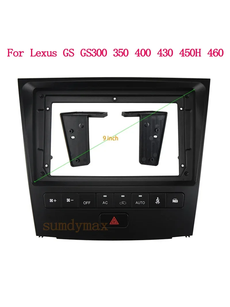 Car Fascia Frame Adapter Power Cable For Lexus GS GS300 350 400 430 450H 460 Android Radio Dash Fitting Panel Kit