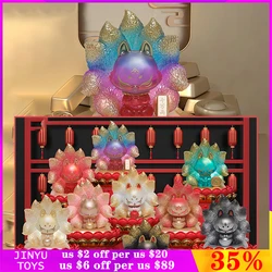 Original Ancient Nine Fox Fairy Series 3 Blind Box Cute Animal Anime Figure Surprise Caja Misteriosa Trendy Toy Desktop Ornament