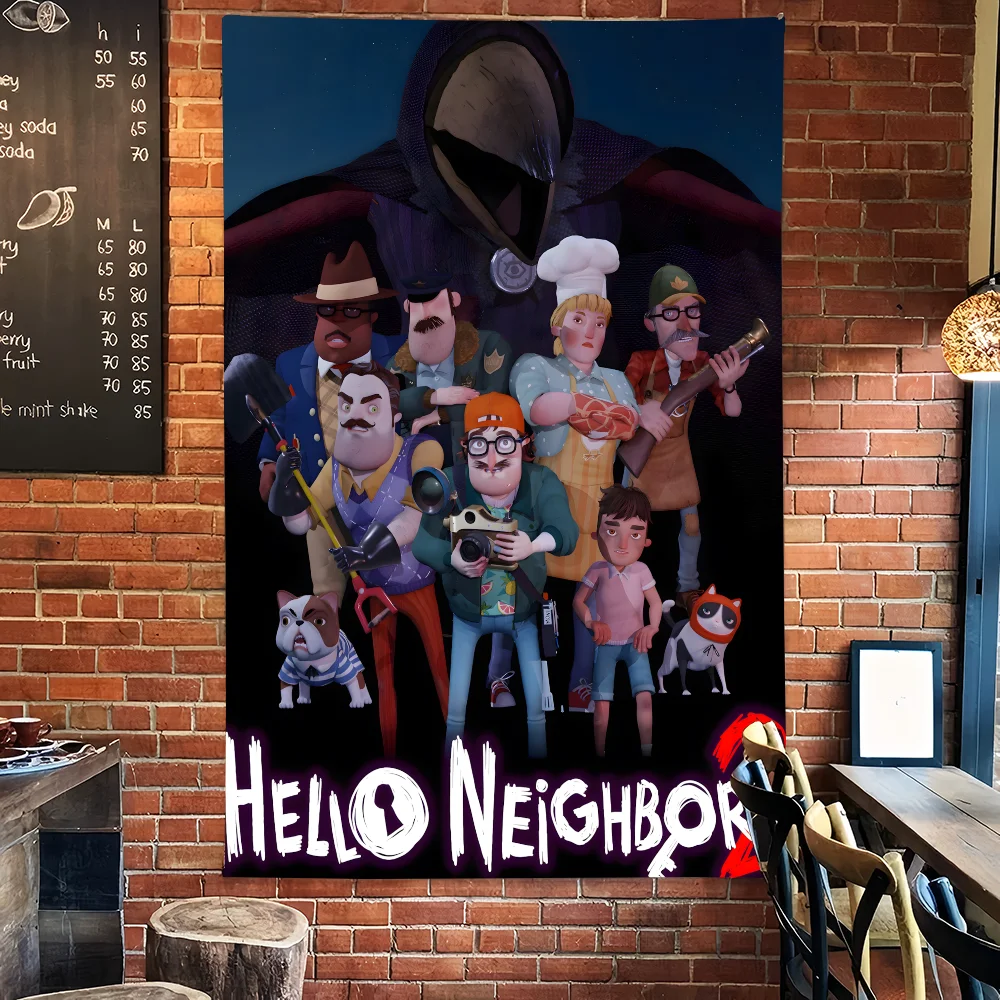 مرحبا الجار 2 خلفيات التصوير الفوتوغرافي السنة الجديدة ديكور المنزل كابينة تصوير خلفيات التصوير الدعائم #3