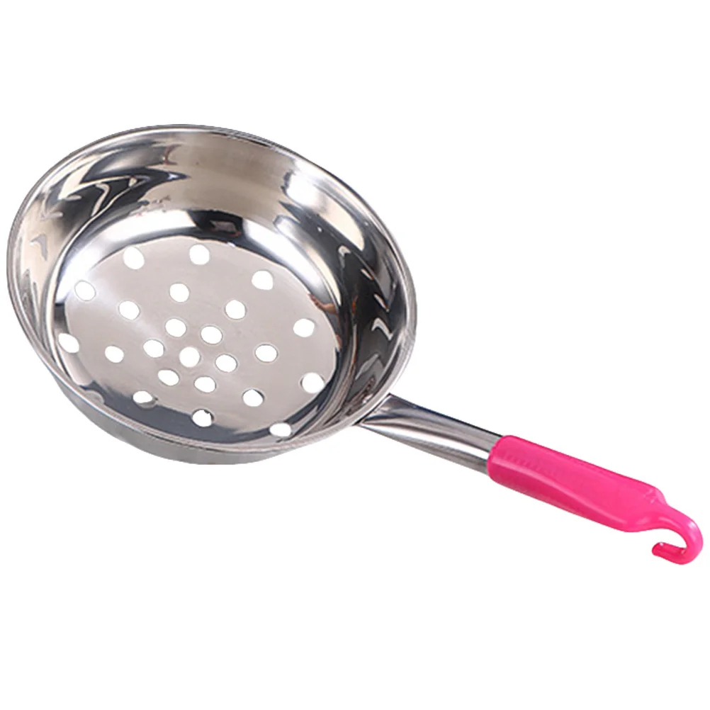 

Large Hole Colander Spoon Stainless Steel Slotted Strainer For Noodles Pasta Oil Draining Kitchen Utensil Tool