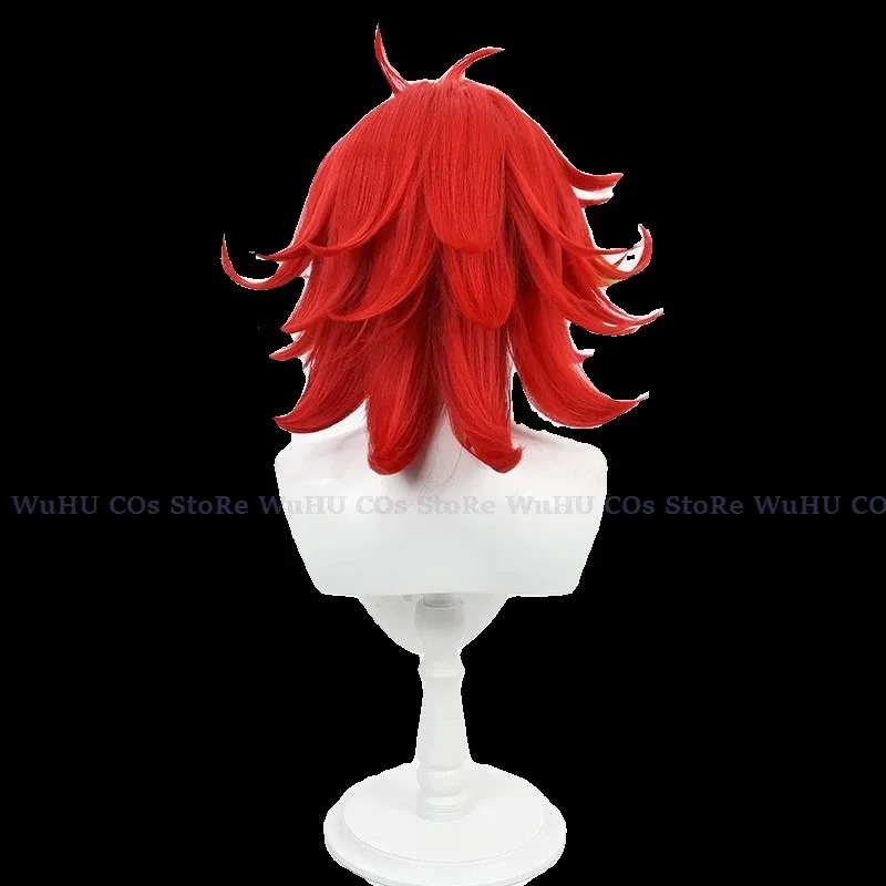 2025 yiyi ReadyStock-Hazbin Hotel Niffty Red Mujeres Hombres Peluca de cosplay de Halloween