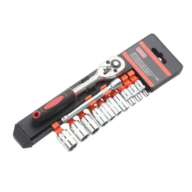 

28GF Efficient Ratchet Socket Wrench 3/8 & 1/4 Drive Repair Tool For Tight Space And Various Repair Tasks