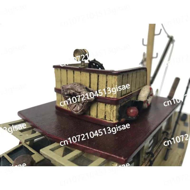 

Модель акулы Leathertooth, рыбацкая лодка, деревянная челюсть - 37 см