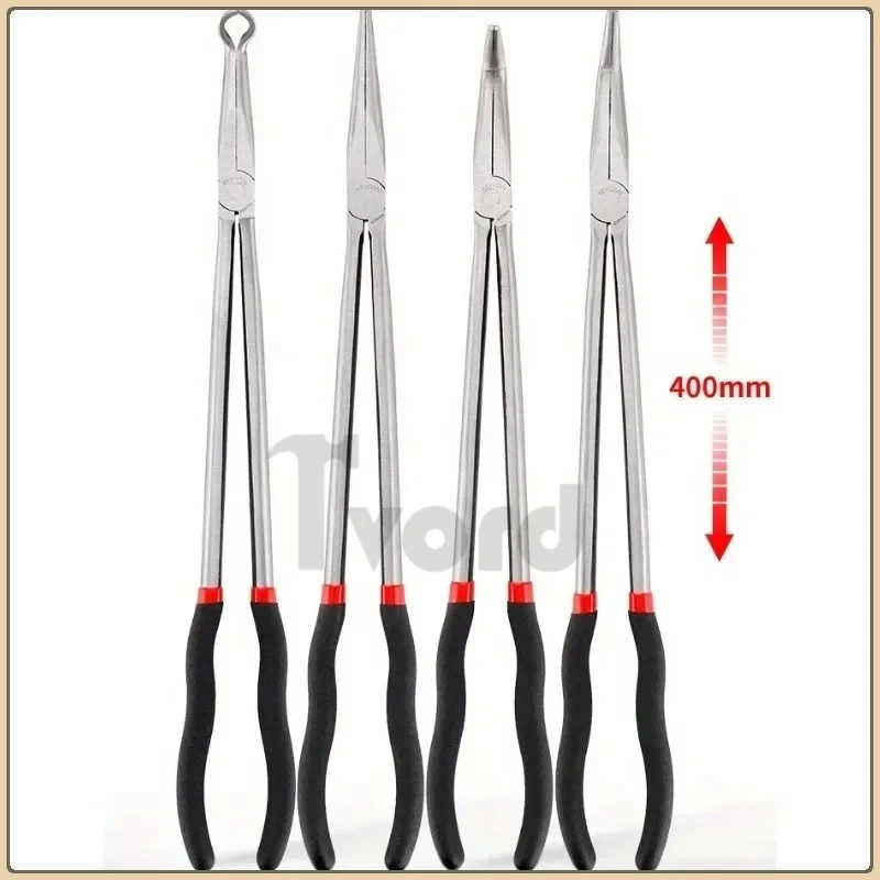 1Set 16inch Multi-purpose Long Nose Pliers Straight Needle Nose Pliers 25 / 45 Degree Curved Without Logo