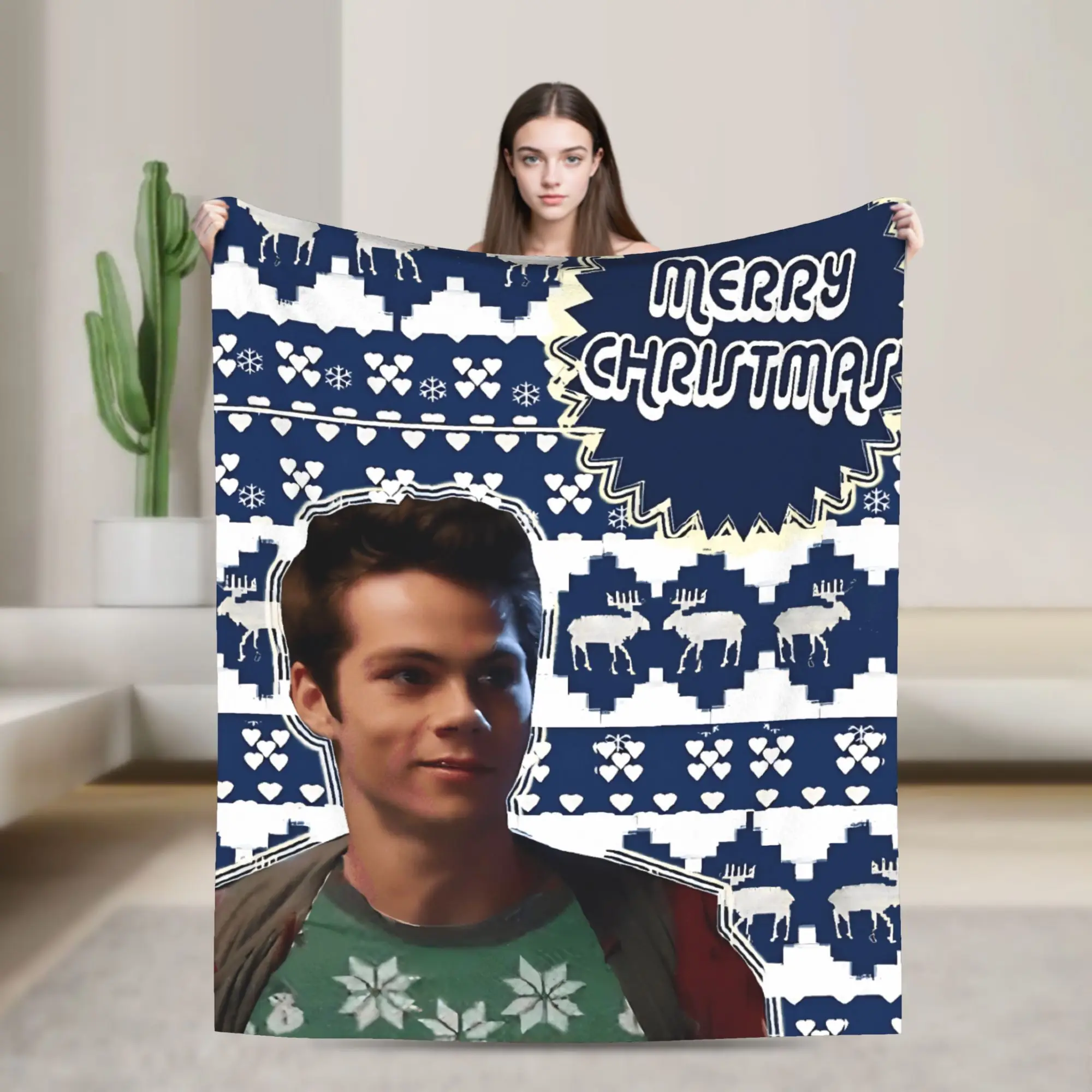 Merry TeenWolf Blankets  Decorative Flannel Throw Blanket For Couch Chair Sofa Bed Soft Custom Quality Bedspread Gift
