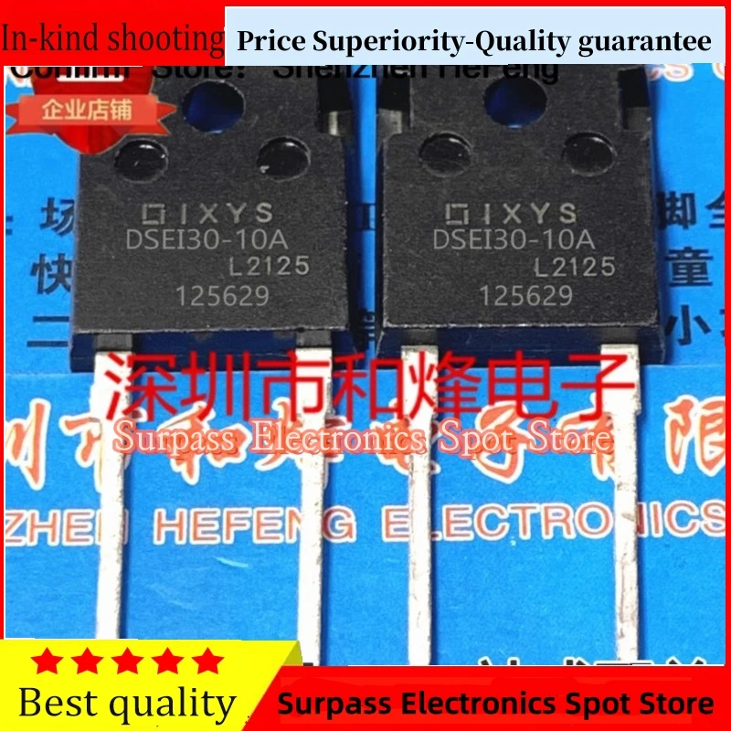 5PCS-10PCS DSE130-10A DSEI30-10A  TO-247  30A 1000VNEW AND ORIGINAL Quick Delivery Fast Shipping