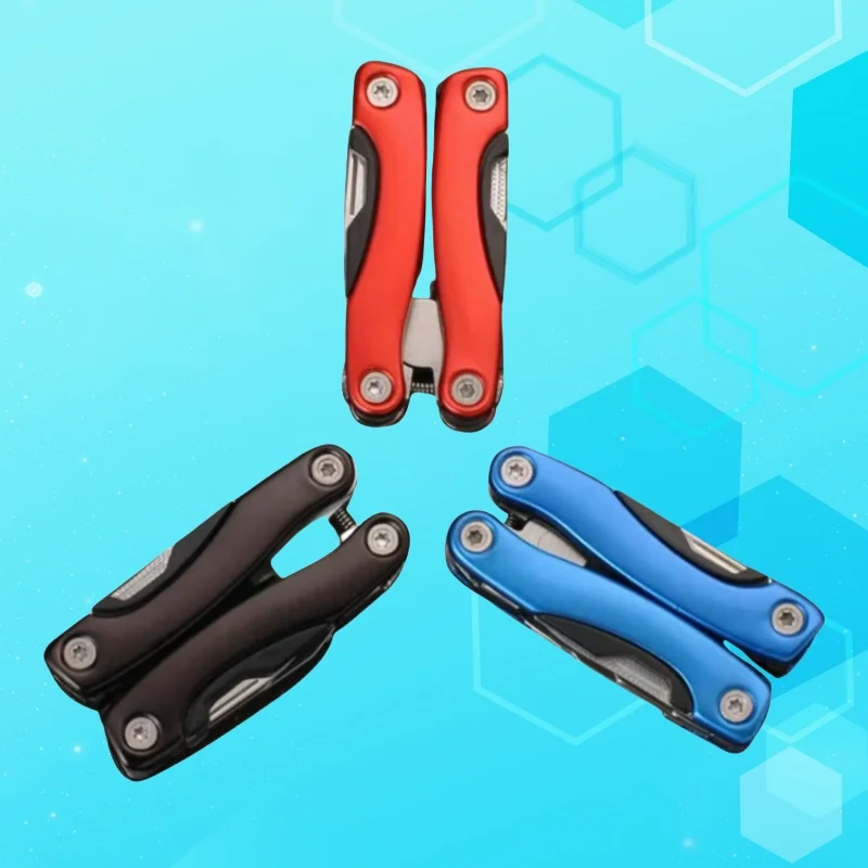 Multifunctional Stainless Steel Mini Pliers Foldable Earthquake Bag Pocket Knife 10 Function