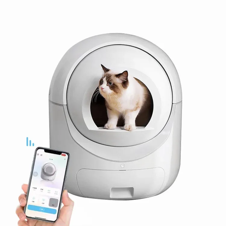 WIFI Auto Electric Cat Toilet Tuya APP Self-cleaning Smart Pet Automatic Robot Cat Litter Box For Cats