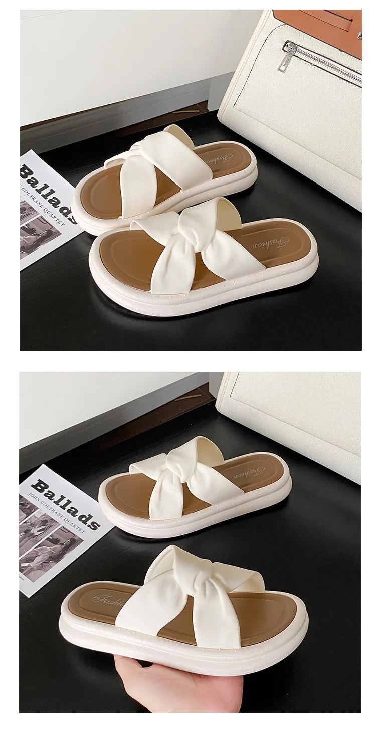 Modische Sommer frauen Hausschuhe Perle Casual Strand Schuhe Indoor Anti-Slip Oberbekleidung Heimgebrauch PVC Sohle Weibliche Schuhe – Detail 12