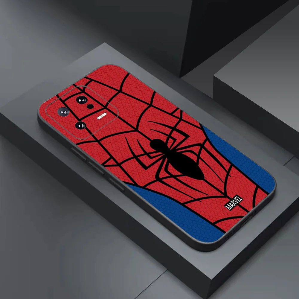 M-Marvel S-Spider-Man Phone Case For Xiaomi 11 Redmi Note 11 5G 8T 9A 9 10T Note8Pro Note9 12SUltra Black Case