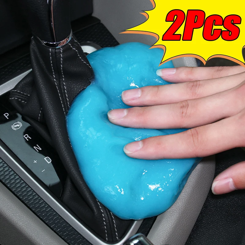 1/2Pcs Car Cleaning Gel Slime Magic Mud Auto Interior Computer Keyboard Dirt Dust Remover Gel Car Wash Interior Cleaning Tools