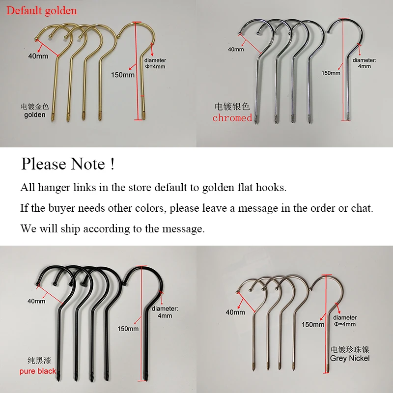 10 Pcs Pack Transparent Acrylic Pants Hangers With Tube Wardrobe Storage Suits Clothing Hanger (Hook style optional) 6