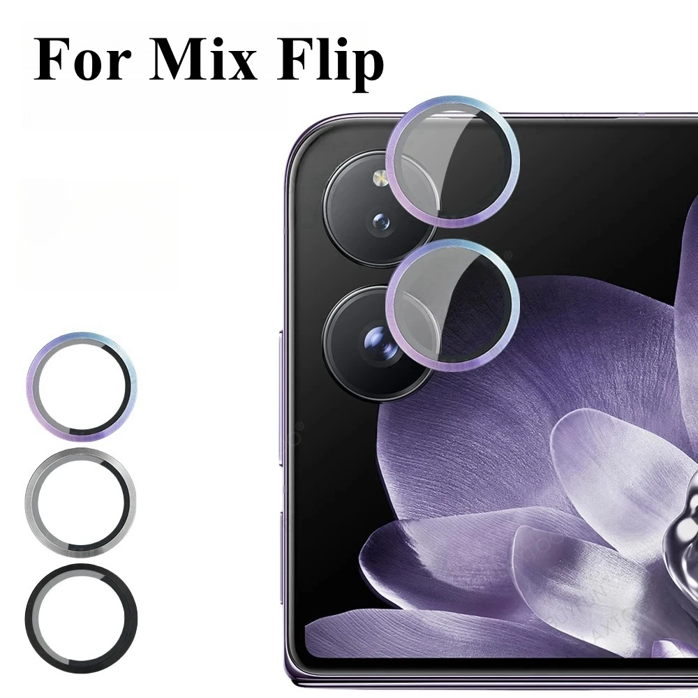 for Xiaomi Mix Flip Camera Lens Camera Protector Metal Lens Ring Diamond Protective Glass Cap