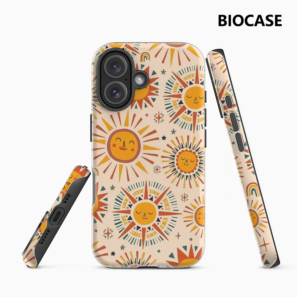 Sunny Faces IPhone 17 Must-Haves Handyhülle für IPhone 17 16 15 14 13 12 11 Pro Max Plus Doppelschichtige Rückseite
