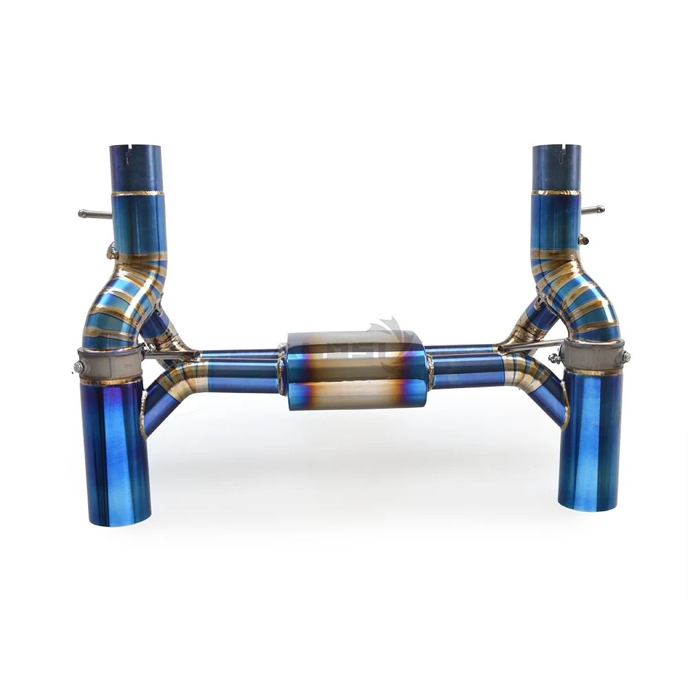 

Titanium exhaust for Ferrari F8 3.9T 2019-2024 with valve lightweight exhaust and high-performance titanium material exhaust