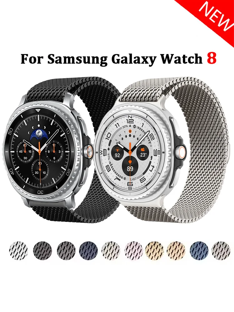 Milanese Loop Strap für Samsung Galaxy 8 40 mm 44 mm Edelstahl Metallgürtel Armband Correa Magnetic Galaxy 8classic 46 mm Band