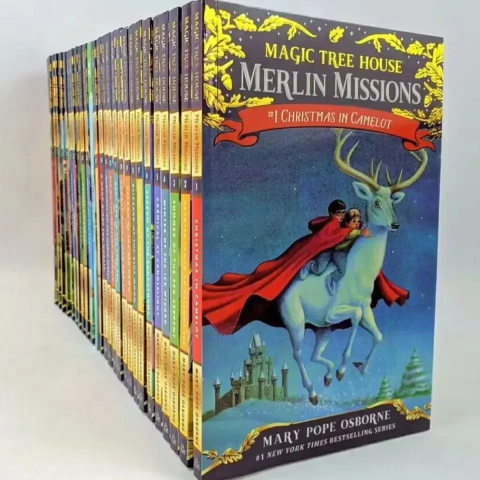 

New Version 27 Books The Magical Treehouse Season 2 Merlin's Quest Children's English Comics Reading BooksBooks
