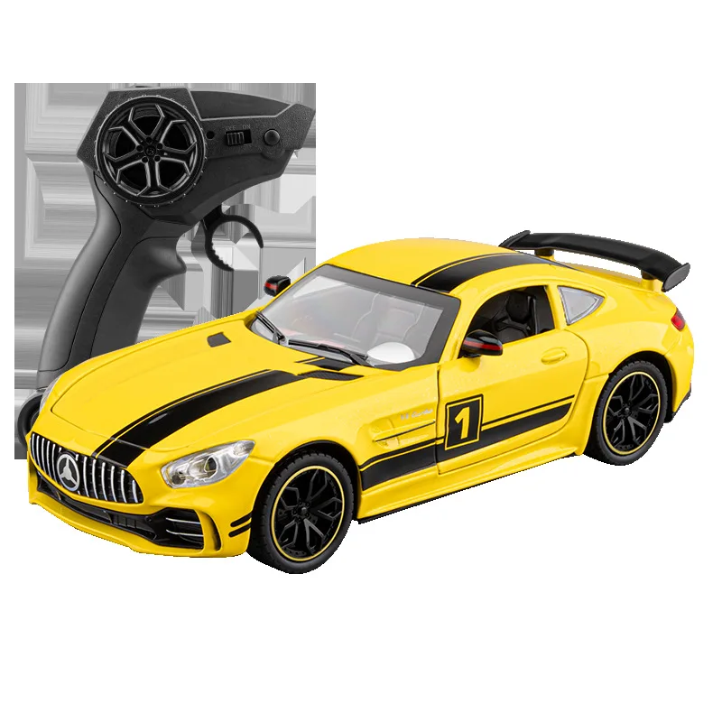 Simulatie 1:24 afstandsbediening auto grote AMG-GTR legering sportwagen model ornament speelgoed batch levering