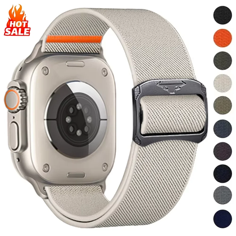 

Нейлоновый ремешок для Apple Watch 10 46 мм 42 мм Ultra 2 49 мм Дышащий сменный браслет для IWatch 9 8 7 6 5 4 3SE 45 мм 41 мм 44 мм