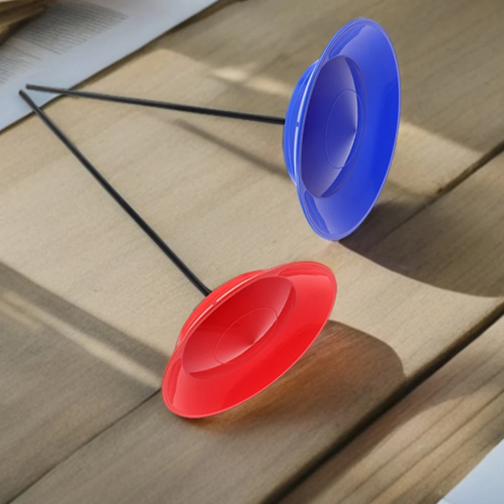 

3Pcs Spinning Plates with Stick Circus Juggling Club Prop Catch Stick Game Catching Plastic Performance Props Clown Party Supply