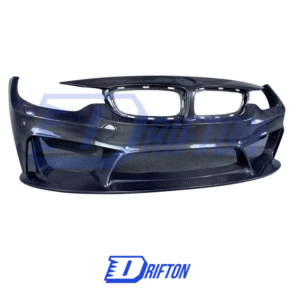 

[FREE SHIP] 3D Style Full Carbon FIber Front Bumper For BMW M3 M4 F80 F82 F83 Bodykit Body Kit Upgrade Modification