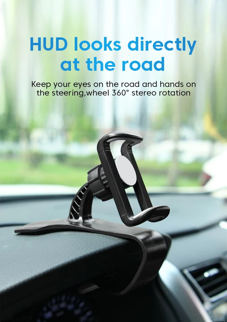 Universal Mobile Car Phone Holder Clip Mount CellPhone Stand In Car GPS Support Bracket for iPhone Samsung Portable Car Holder