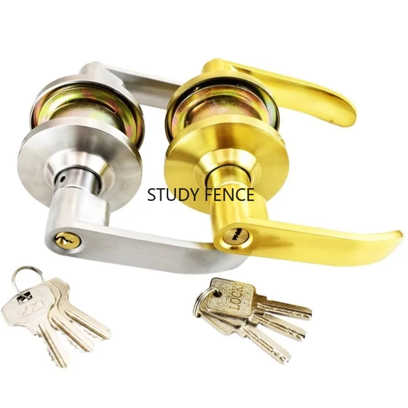 1set of Spherical Aluminum Alloy Handle Lock Set Indoor Bedroom Silent Room Door Lock Set 60/70 Tongue Lock Hardware Accessories
