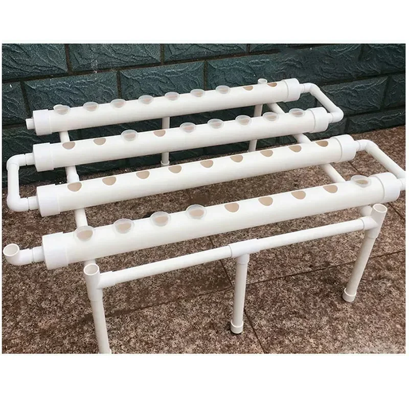4-Pipe Hydroponic Growing System Kit, PVC Pipe Hydroponic Garden, Soilless Cultivation, Vegetable Gardening Tools